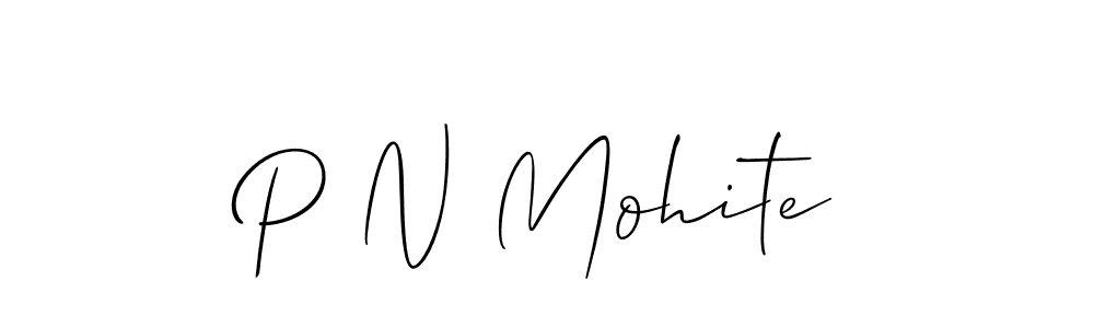 How to Draw P N Mohite signature style? Allison_Script is a latest design signature styles for name P N Mohite. P N Mohite signature style 2 images and pictures png