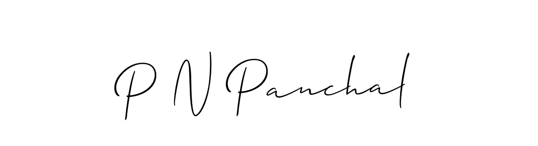 if you are searching for the best signature style for your name P N Panchal. so please give up your signature search. here we have designed multiple signature styles  using Allison_Script. P N Panchal signature style 2 images and pictures png