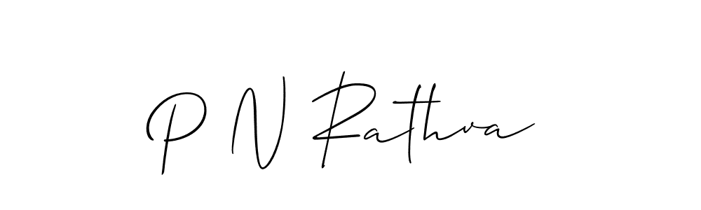 Make a beautiful signature design for name P N Rathva. Use this online signature maker to create a handwritten signature for free. P N Rathva signature style 2 images and pictures png