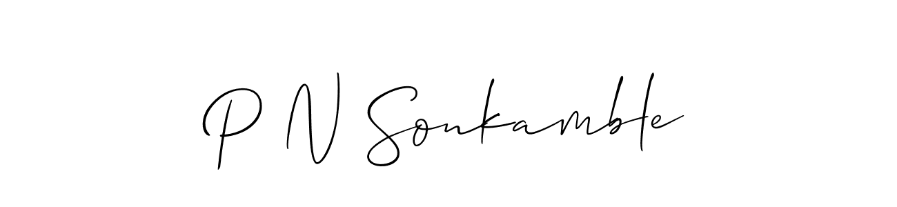 Similarly Allison_Script is the best handwritten signature design. Signature creator online .You can use it as an online autograph creator for name P N Sonkamble. P N Sonkamble signature style 2 images and pictures png