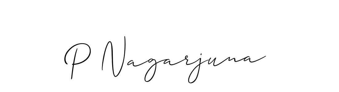 Similarly Allison_Script is the best handwritten signature design. Signature creator online .You can use it as an online autograph creator for name P Nagarjuna. P Nagarjuna signature style 2 images and pictures png