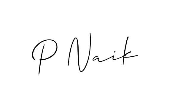 Also You can easily find your signature by using the search form. We will create P Naik name handwritten signature images for you free of cost using Allison_Script sign style. P Naik signature style 2 images and pictures png