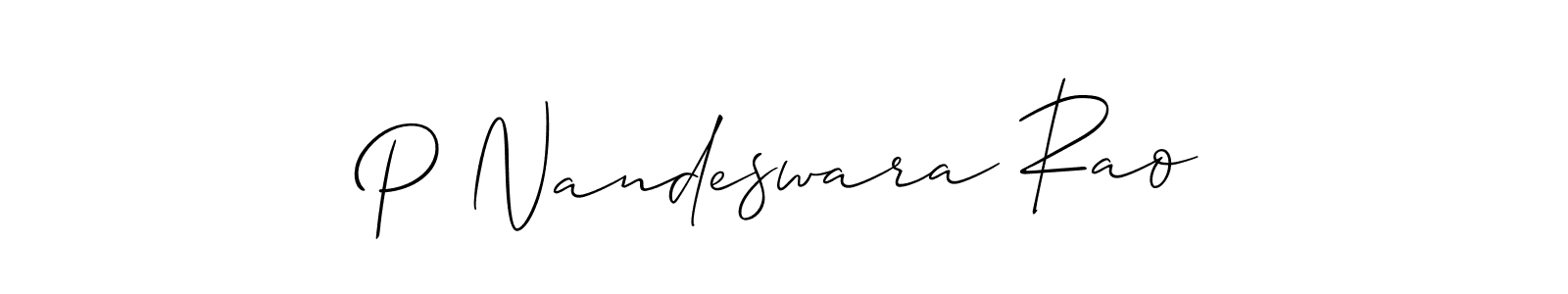 How to Draw P Nandeswara Rao signature style? Allison_Script is a latest design signature styles for name P Nandeswara Rao. P Nandeswara Rao signature style 2 images and pictures png