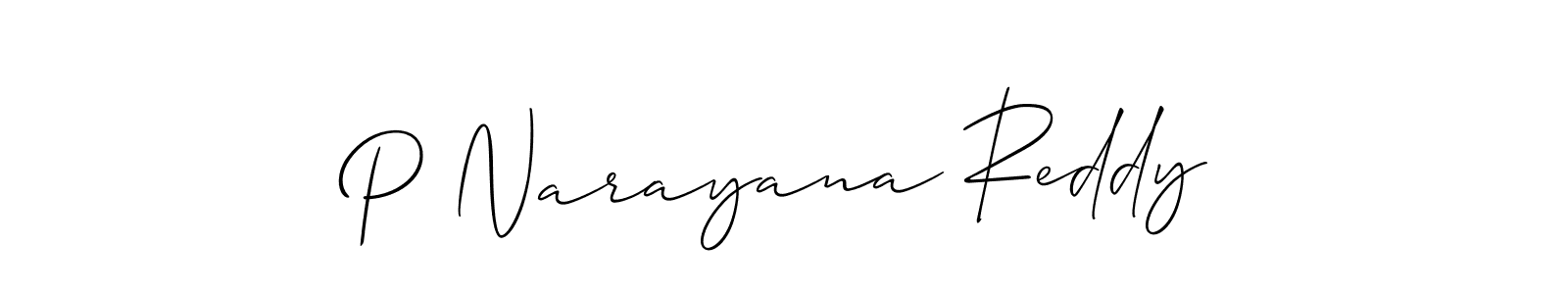 How to Draw P Narayana Reddy signature style? Allison_Script is a latest design signature styles for name P Narayana Reddy. P Narayana Reddy signature style 2 images and pictures png