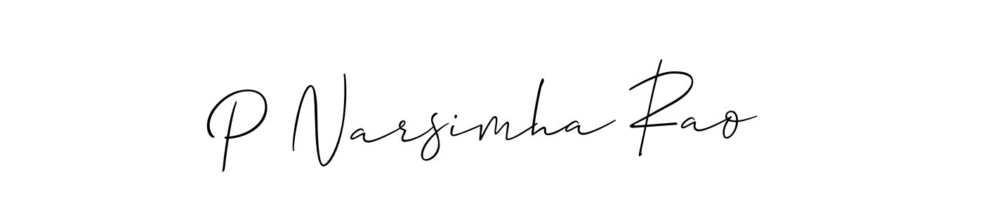 You should practise on your own different ways (Allison_Script) to write your name (P Narsimha Rao) in signature. don't let someone else do it for you. P Narsimha Rao signature style 2 images and pictures png