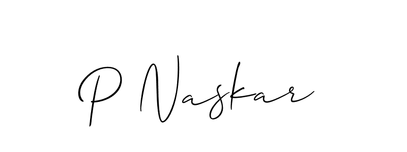 Make a beautiful signature design for name P Naskar. Use this online signature maker to create a handwritten signature for free. P Naskar signature style 2 images and pictures png