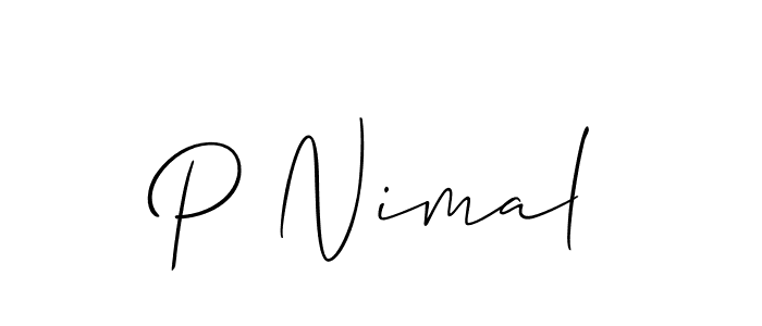 Once you've used our free online signature maker to create your best signature Allison_Script style, it's time to enjoy all of the benefits that P Nimal name signing documents. P Nimal signature style 2 images and pictures png