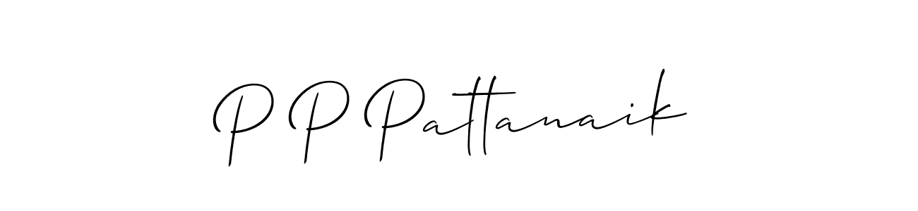 You should practise on your own different ways (Allison_Script) to write your name (P P Pattanaik) in signature. don't let someone else do it for you. P P Pattanaik signature style 2 images and pictures png