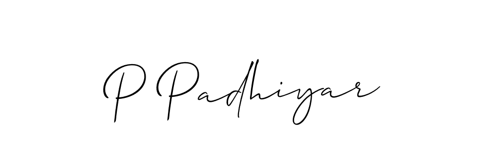 You should practise on your own different ways (Allison_Script) to write your name (P Padhiyar) in signature. don't let someone else do it for you. P Padhiyar signature style 2 images and pictures png