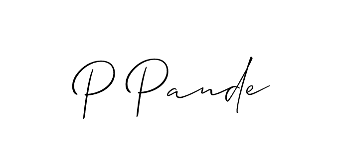 Similarly Allison_Script is the best handwritten signature design. Signature creator online .You can use it as an online autograph creator for name P Pande. P Pande signature style 2 images and pictures png