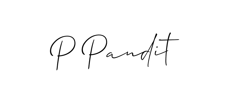 How to Draw P Pandit signature style? Allison_Script is a latest design signature styles for name P Pandit. P Pandit signature style 2 images and pictures png