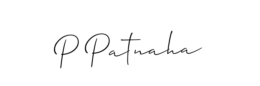 How to make P Patnaha signature? Allison_Script is a professional autograph style. Create handwritten signature for P Patnaha name. P Patnaha signature style 2 images and pictures png