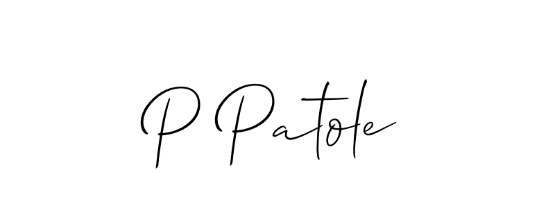 Best and Professional Signature Style for P Patole. Allison_Script Best Signature Style Collection. P Patole signature style 2 images and pictures png