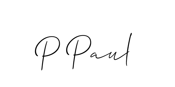 It looks lik you need a new signature style for name P Paul. Design unique handwritten (Allison_Script) signature with our free signature maker in just a few clicks. P Paul signature style 2 images and pictures png