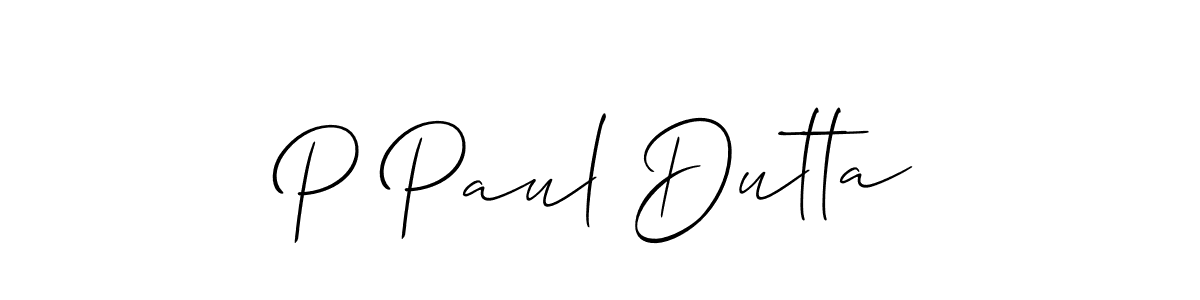 Also You can easily find your signature by using the search form. We will create P Paul Dutta name handwritten signature images for you free of cost using Allison_Script sign style. P Paul Dutta signature style 2 images and pictures png