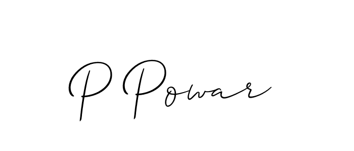 Make a beautiful signature design for name P Powar. Use this online signature maker to create a handwritten signature for free. P Powar signature style 2 images and pictures png