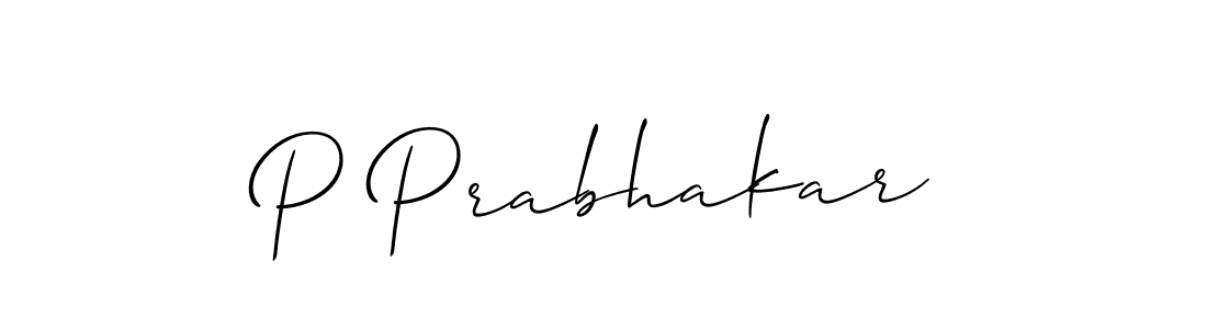 It looks lik you need a new signature style for name P Prabhakar. Design unique handwritten (Allison_Script) signature with our free signature maker in just a few clicks. P Prabhakar signature style 2 images and pictures png