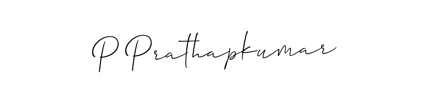 Similarly Allison_Script is the best handwritten signature design. Signature creator online .You can use it as an online autograph creator for name P Prathapkumar. P Prathapkumar signature style 2 images and pictures png