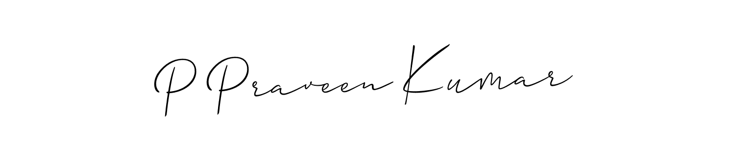 Once you've used our free online signature maker to create your best signature Allison_Script style, it's time to enjoy all of the benefits that P Praveen Kumar name signing documents. P Praveen Kumar signature style 2 images and pictures png