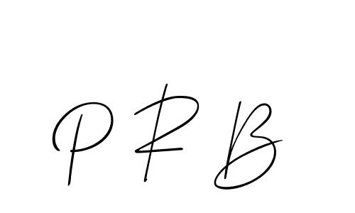Make a beautiful signature design for name P R B. With this signature (Allison_Script) style, you can create a handwritten signature for free. P R B signature style 2 images and pictures png