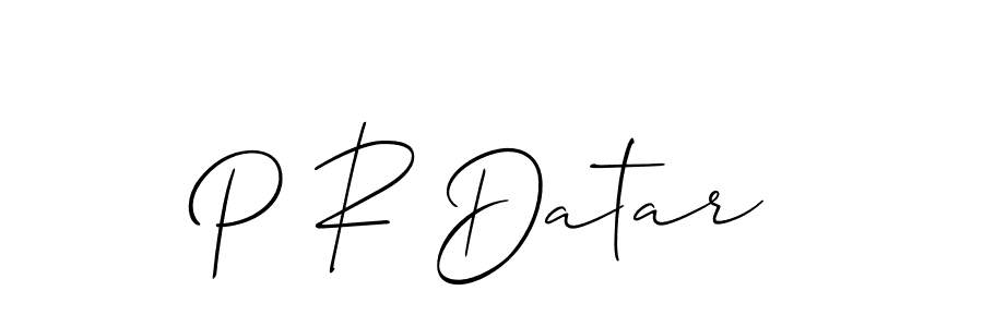 Best and Professional Signature Style for P R Datar. Allison_Script Best Signature Style Collection. P R Datar signature style 2 images and pictures png