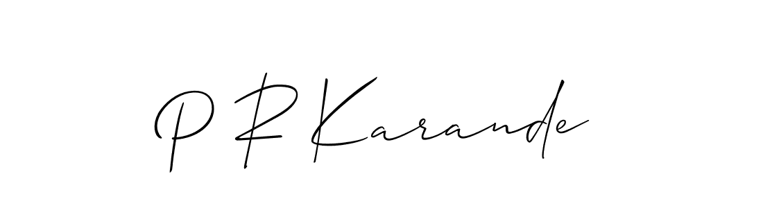 Here are the top 10 professional signature styles for the name P R Karande. These are the best autograph styles you can use for your name. P R Karande signature style 2 images and pictures png