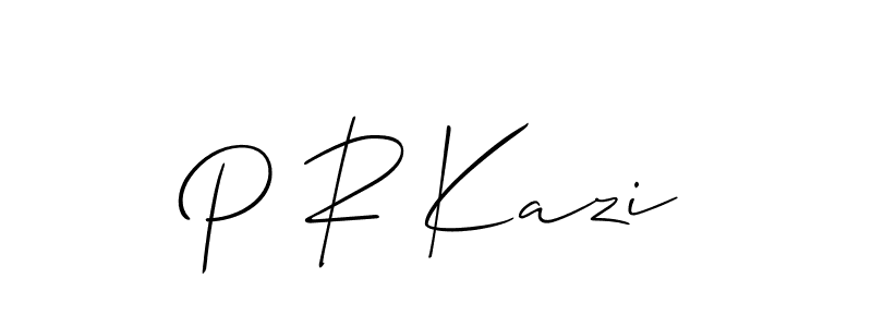 Best and Professional Signature Style for P R Kazi. Allison_Script Best Signature Style Collection. P R Kazi signature style 2 images and pictures png