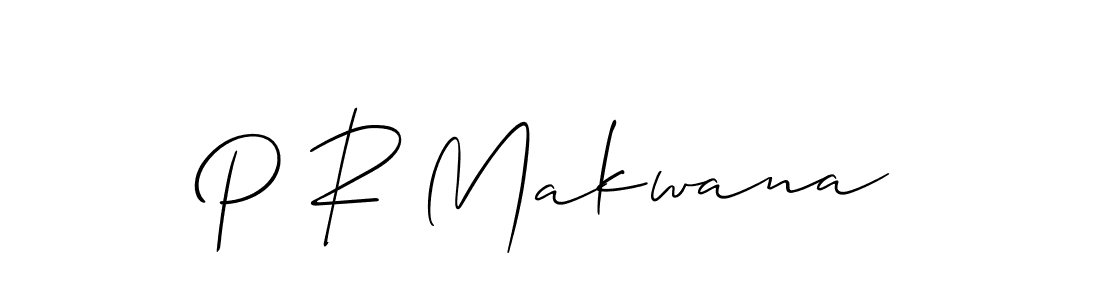 Also we have P R Makwana name is the best signature style. Create professional handwritten signature collection using Allison_Script autograph style. P R Makwana signature style 2 images and pictures png