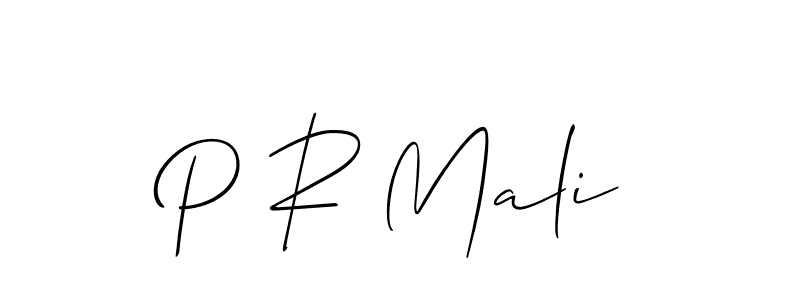 How to Draw P R Mali signature style? Allison_Script is a latest design signature styles for name P R Mali. P R Mali signature style 2 images and pictures png