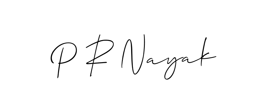 Also You can easily find your signature by using the search form. We will create P R Nayak name handwritten signature images for you free of cost using Allison_Script sign style. P R Nayak signature style 2 images and pictures png
