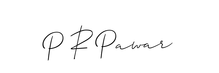 P R Pawar stylish signature style. Best Handwritten Sign (Allison_Script) for my name. Handwritten Signature Collection Ideas for my name P R Pawar. P R Pawar signature style 2 images and pictures png