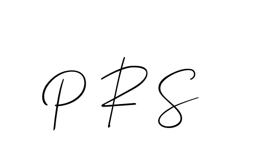 How to make P R S signature? Allison_Script is a professional autograph style. Create handwritten signature for P R S name. P R S signature style 2 images and pictures png