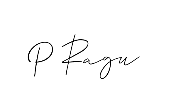 Also You can easily find your signature by using the search form. We will create P Ragu name handwritten signature images for you free of cost using Allison_Script sign style. P Ragu signature style 2 images and pictures png