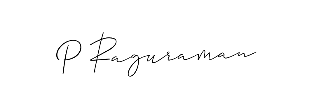 Use a signature maker to create a handwritten signature online. With this signature software, you can design (Allison_Script) your own signature for name P Raguraman. P Raguraman signature style 2 images and pictures png