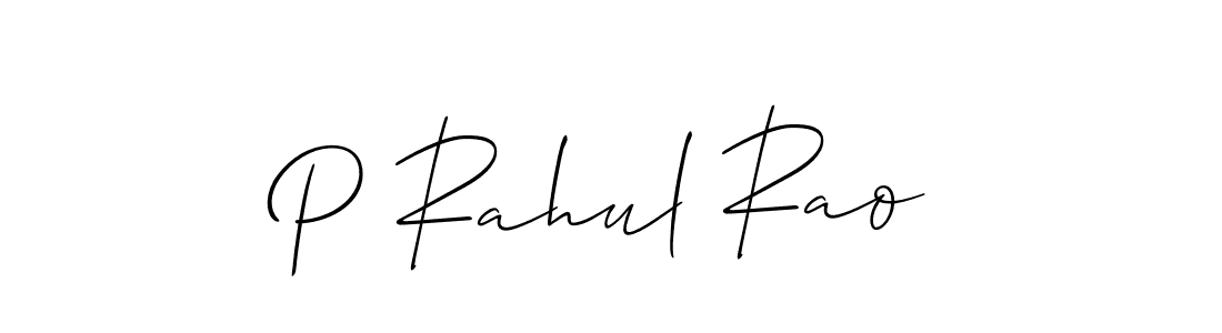 Allison_Script is a professional signature style that is perfect for those who want to add a touch of class to their signature. It is also a great choice for those who want to make their signature more unique. Get P Rahul Rao name to fancy signature for free. P Rahul Rao signature style 2 images and pictures png