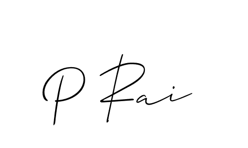 Also You can easily find your signature by using the search form. We will create P Rai name handwritten signature images for you free of cost using Allison_Script sign style. P Rai signature style 2 images and pictures png