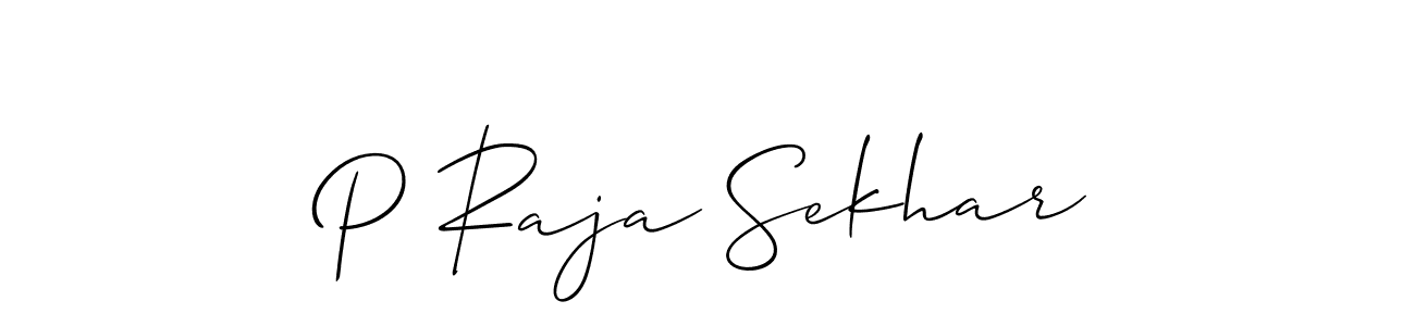 You should practise on your own different ways (Allison_Script) to write your name (P Raja Sekhar) in signature. don't let someone else do it for you. P Raja Sekhar signature style 2 images and pictures png