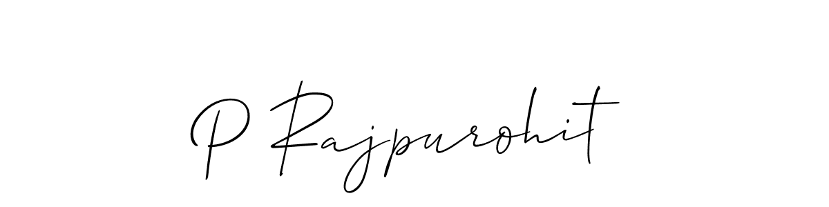 How to Draw P Rajpurohit signature style? Allison_Script is a latest design signature styles for name P Rajpurohit. P Rajpurohit signature style 2 images and pictures png