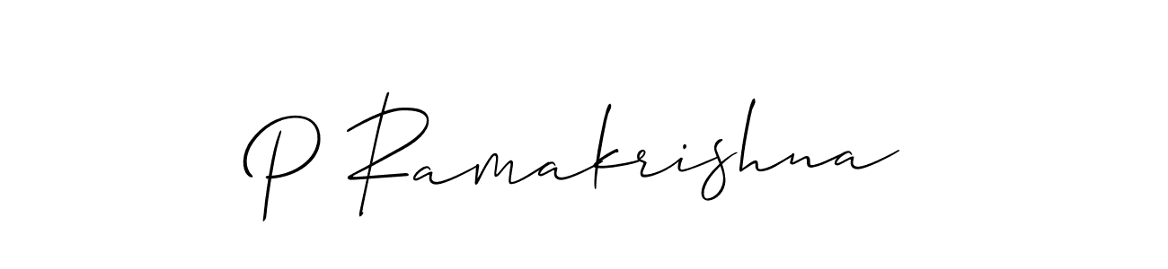 Make a short P Ramakrishna signature style. Manage your documents anywhere anytime using Allison_Script. Create and add eSignatures, submit forms, share and send files easily. P Ramakrishna signature style 2 images and pictures png
