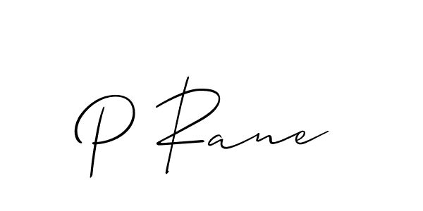 Make a beautiful signature design for name P Rane. With this signature (Allison_Script) style, you can create a handwritten signature for free. P Rane signature style 2 images and pictures png