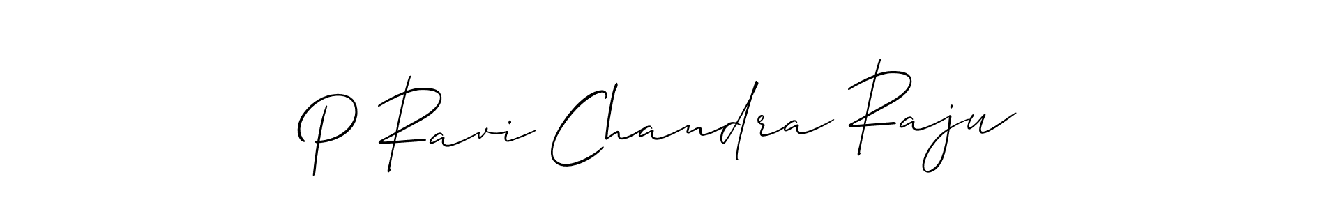 Make a short P Ravi Chandra Raju signature style. Manage your documents anywhere anytime using Allison_Script. Create and add eSignatures, submit forms, share and send files easily. P Ravi Chandra Raju signature style 2 images and pictures png
