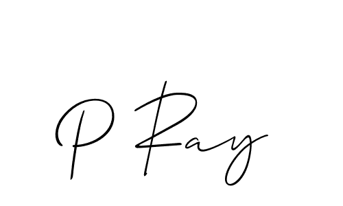 How to make P Ray name signature. Use Allison_Script style for creating short signs online. This is the latest handwritten sign. P Ray signature style 2 images and pictures png