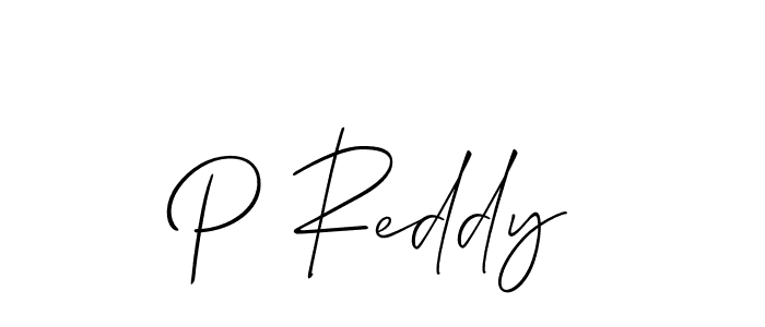 Use a signature maker to create a handwritten signature online. With this signature software, you can design (Allison_Script) your own signature for name P Reddy. P Reddy signature style 2 images and pictures png