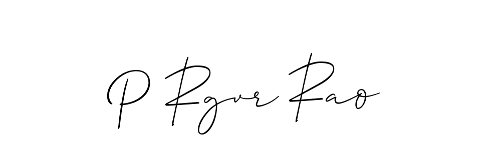 How to make P Rgvr Rao signature? Allison_Script is a professional autograph style. Create handwritten signature for P Rgvr Rao name. P Rgvr Rao signature style 2 images and pictures png