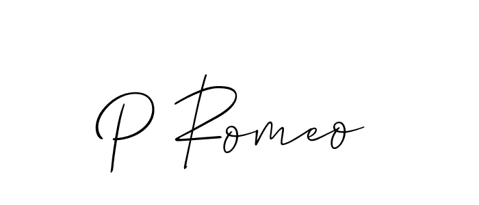 You should practise on your own different ways (Allison_Script) to write your name (P Romeo) in signature. don't let someone else do it for you. P Romeo signature style 2 images and pictures png