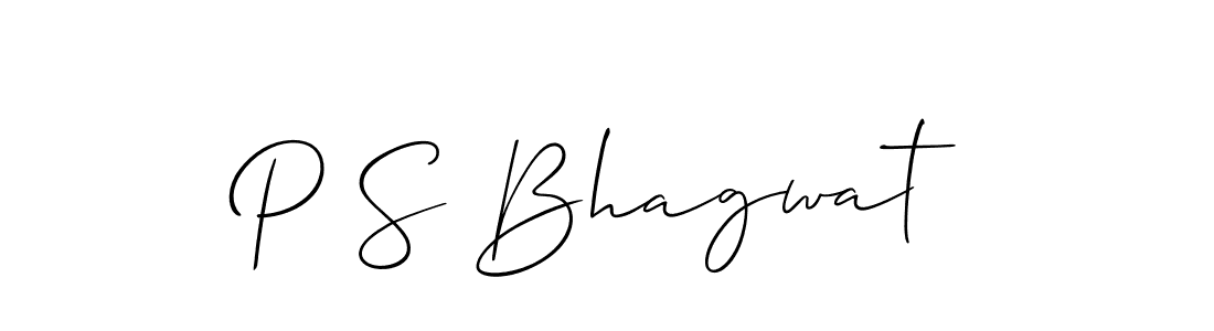 How to Draw P S Bhagwat signature style? Allison_Script is a latest design signature styles for name P S Bhagwat. P S Bhagwat signature style 2 images and pictures png