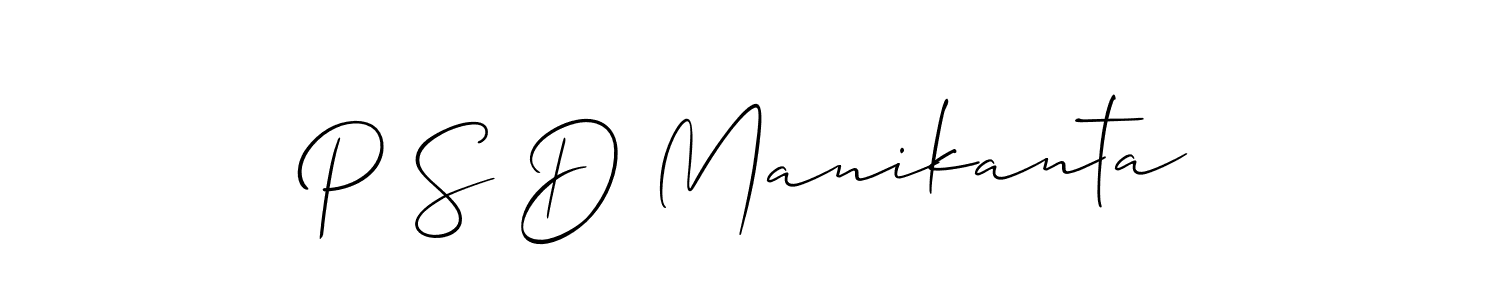 How to Draw P S D Manikanta signature style? Allison_Script is a latest design signature styles for name P S D Manikanta. P S D Manikanta signature style 2 images and pictures png