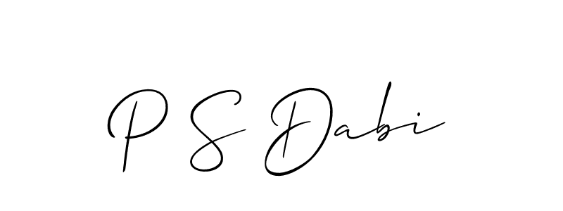 Make a beautiful signature design for name P S Dabi. Use this online signature maker to create a handwritten signature for free. P S Dabi signature style 2 images and pictures png