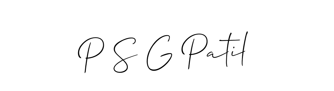 Make a short P S G Patil signature style. Manage your documents anywhere anytime using Allison_Script. Create and add eSignatures, submit forms, share and send files easily. P S G Patil signature style 2 images and pictures png