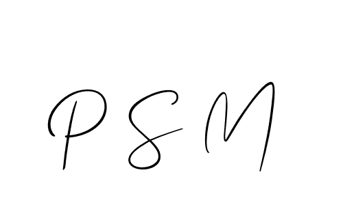 You can use this online signature creator to create a handwritten signature for the name P S M. This is the best online autograph maker. P S M signature style 2 images and pictures png